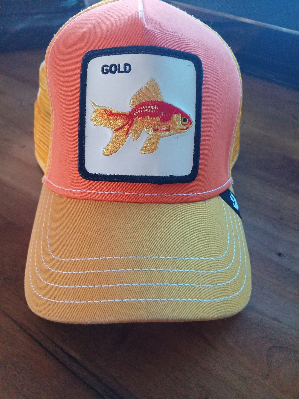 Goorin Bros Goldfish Patch Trucker Hat - Orange & Yellow